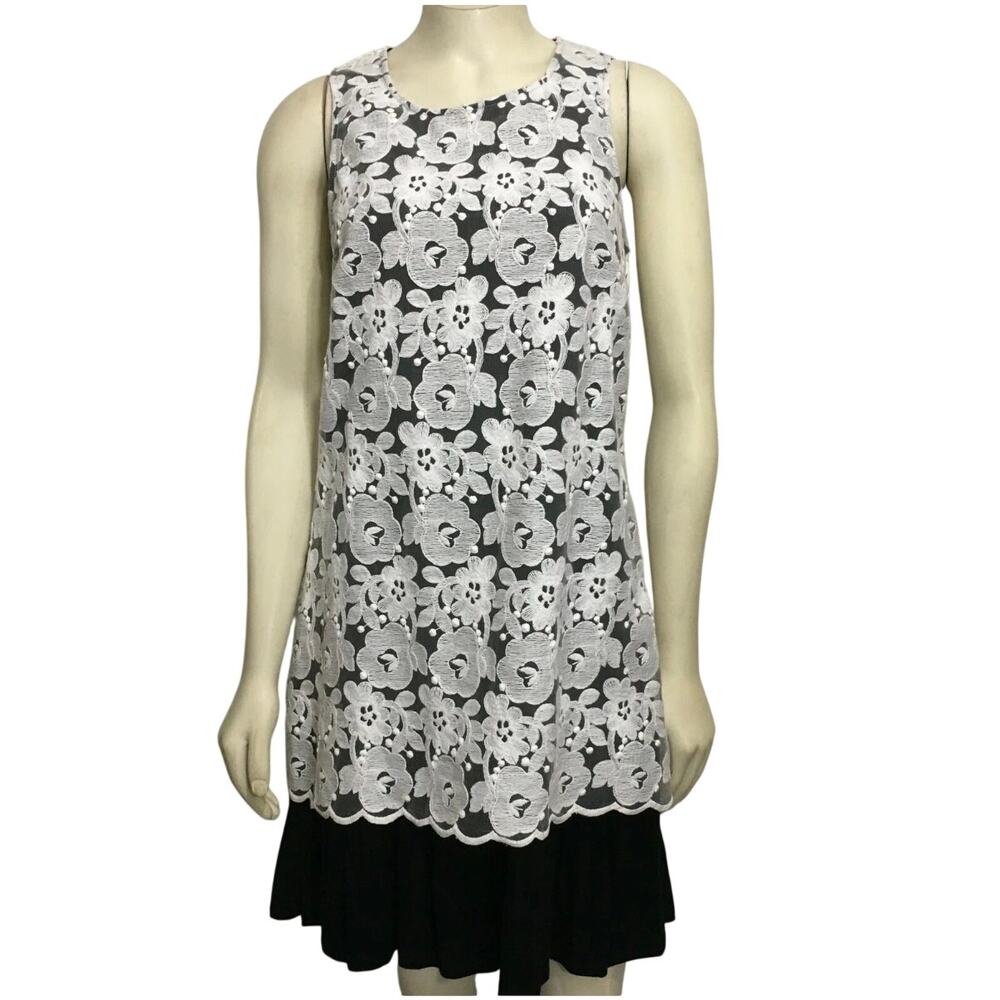 Kensie Dove Combo Sleeveless Lace Dress Size L Dark Romance Whimsical Goth